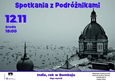 Plakat Spotkania z podróżnikami 12.11.2025