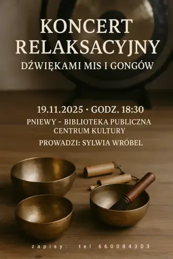 Plakat Koncert relaksacyjny