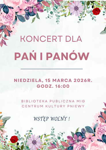 plakat koncert dla Pań i Pan&oacute;w