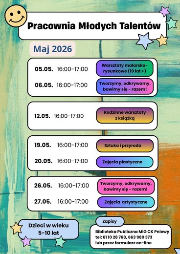 Plakat Pracownia Młodych Talent&oacute;w