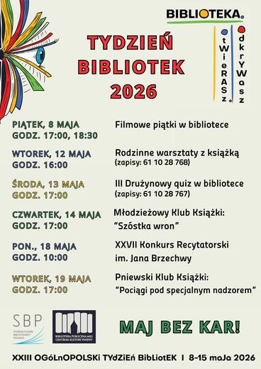 Tydzień bibliotek 2026 plakat
