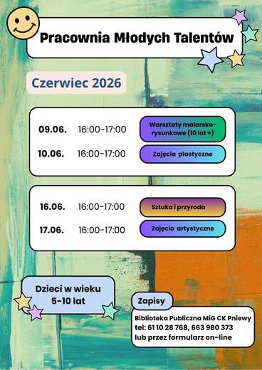 Plakat Pracownia Młodych Talent&oacute;w