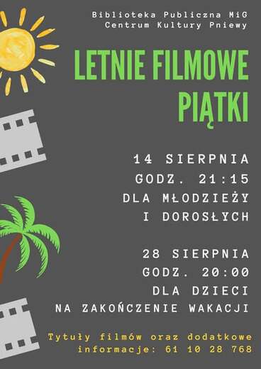 Plakat Letnie filmowe piątki