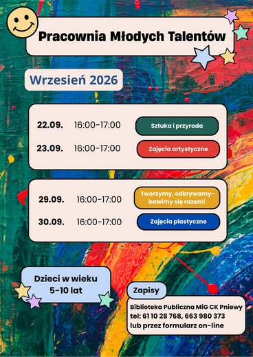 Plakat Pracownia Młodych Talent&oacute;w