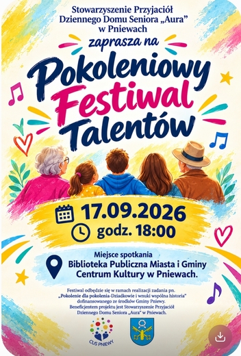 Plakat Pokoleniowy Festiwal Talent&oacute;w
