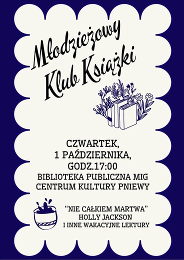 Plakat Młodzieżowy Klub Książki