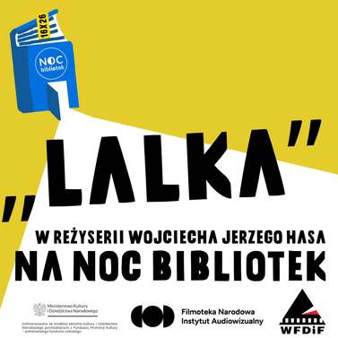 Plakat Noc bibliotek- Lalka