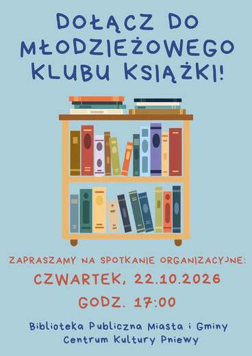 Plakat Młodzieżowy Klub Książki