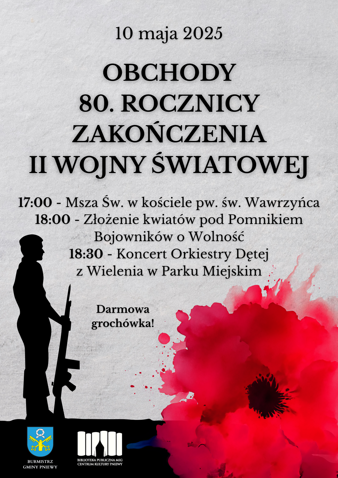 Plakat Obchody wybuchu II wojny światowej