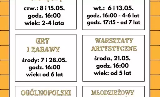 Plakat zajęcia 05.2024