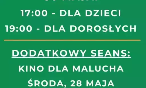 Plakat filmowe piątki w bibliotece