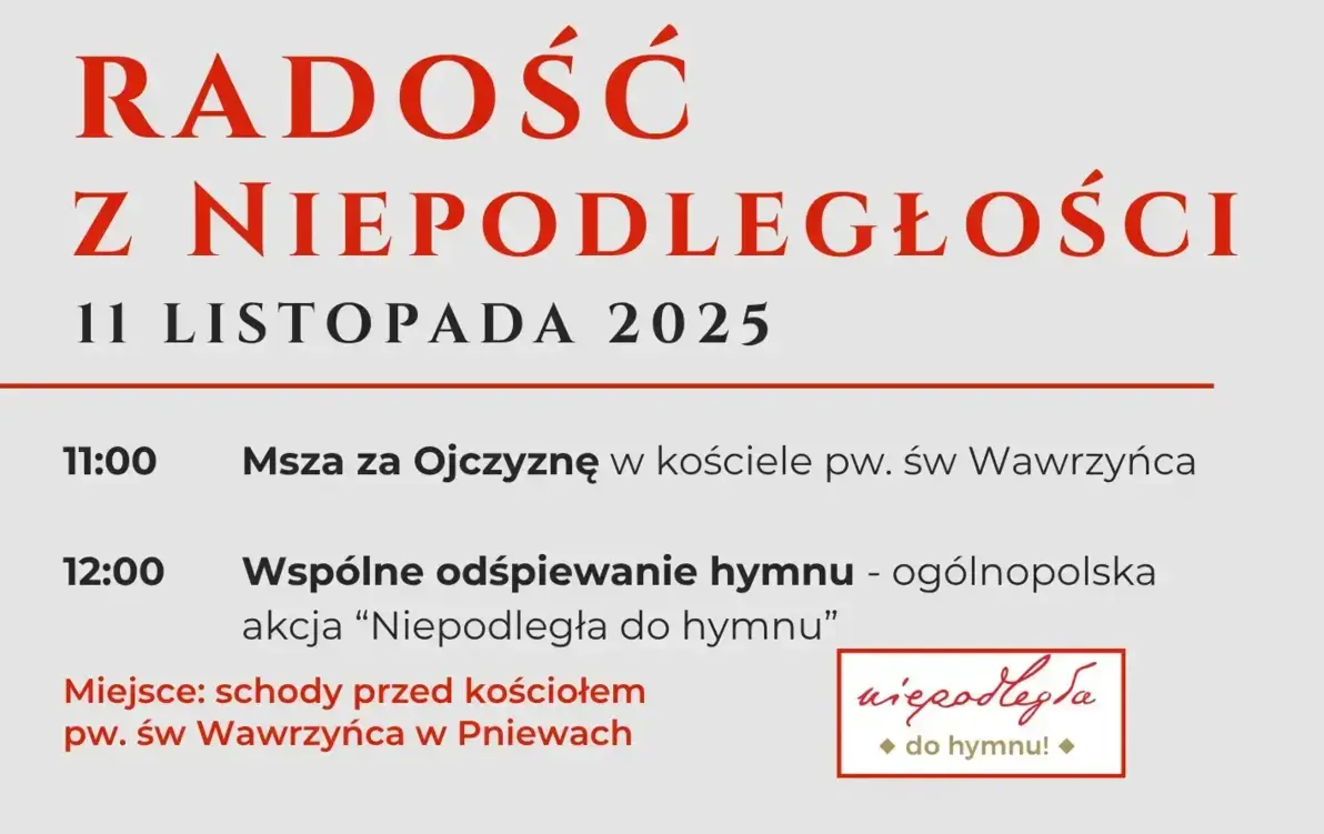 Plakat Radość z niepodległości 2025
