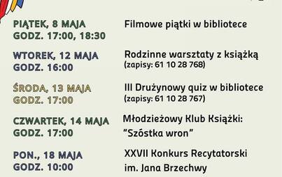 Plakat Młodzieżowy Klub Książki