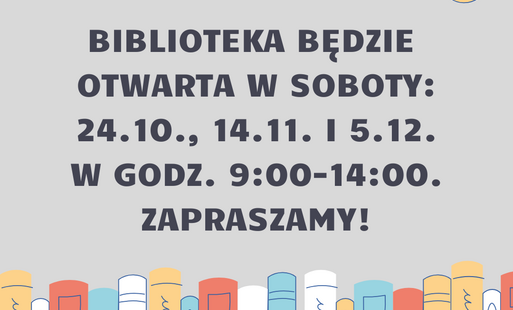 Biblioteka otwarta w soboty